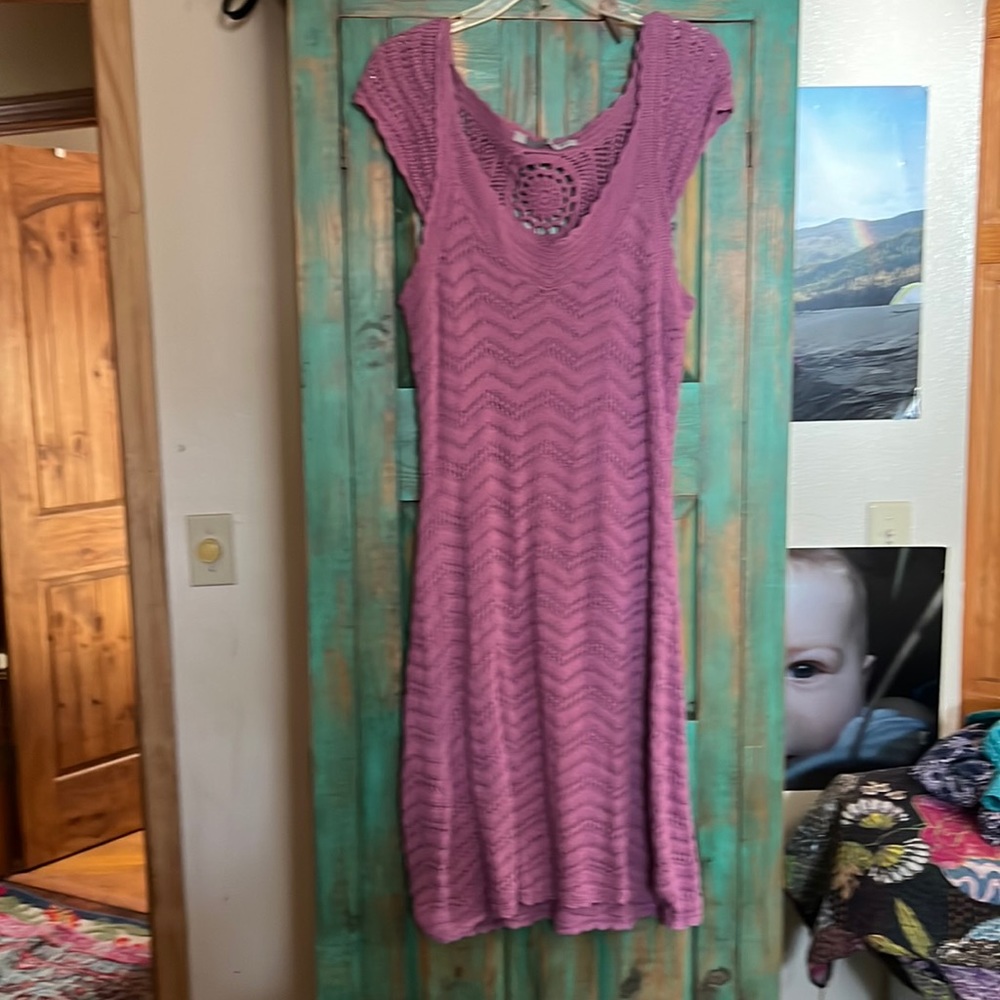 Beautiful Athleta knitted dress with slip